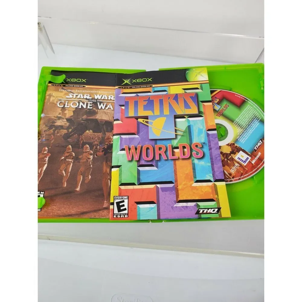Star Wars The Clone Wars‎ & Tetris Xbox Video Games Combo Pack